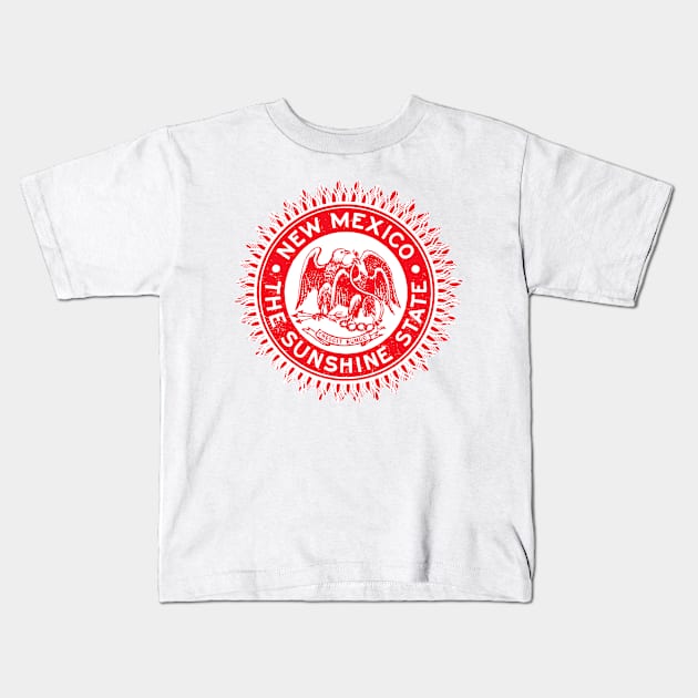 1940 New Mexico, The Sunshine State Kids T-Shirt by historicimage